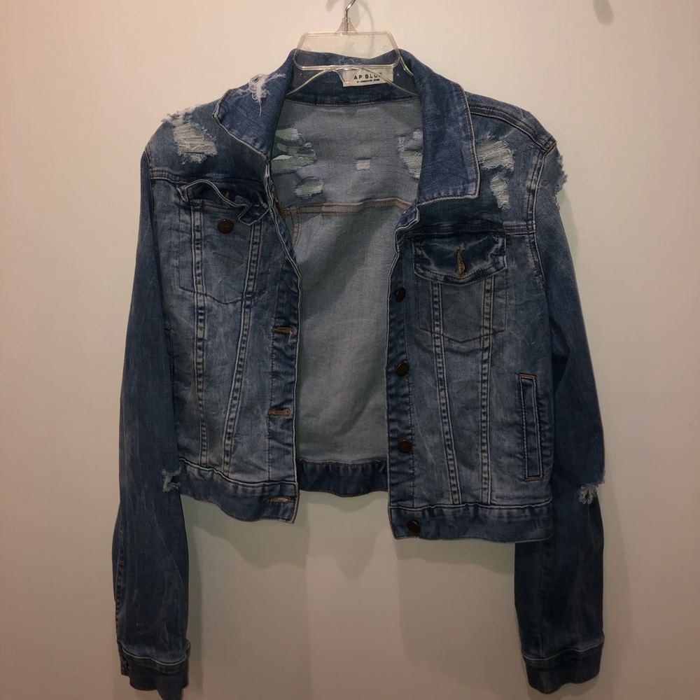 Distressed Denim Jacket